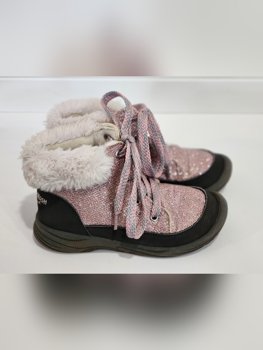 OshKosh B'gosh Pink Glitter Kids Boots